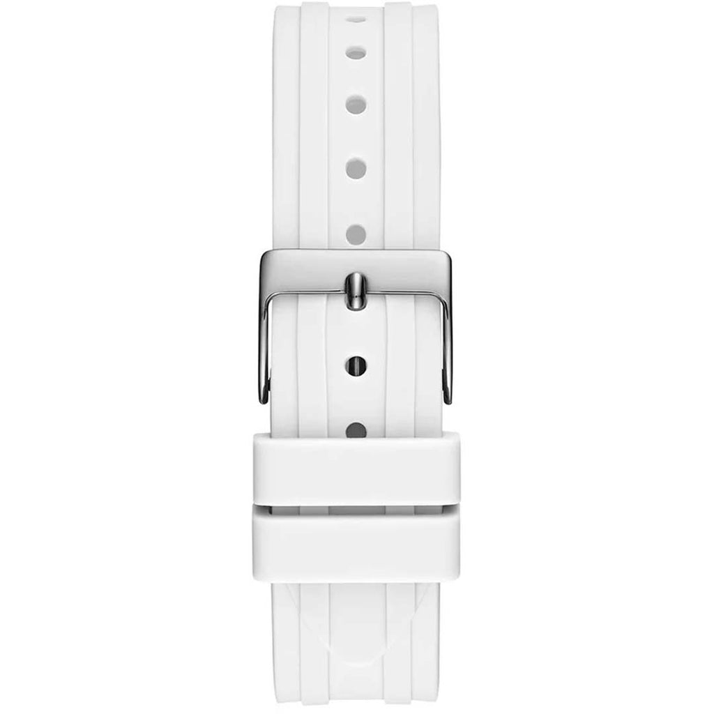 Guess Glitz Pride Limited Edition White Dial White Rubber Strap Watch for Women - GW0407L4