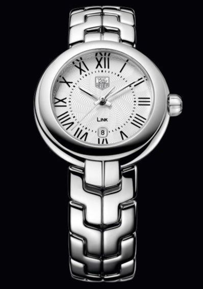 Tag Heuer Link Roman Numeral Silver Dial Silver Steel Strap Watch for Women - WAT1416.BA0954