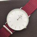 Daniel Wellington Classic Roselyn White Dial Red NATO Strap Watch For Women - DW00100272