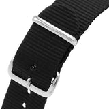 Daniel Wellington Classic Cornwall Black Dial Black Nylon Strap Watch For Women - DW00100149