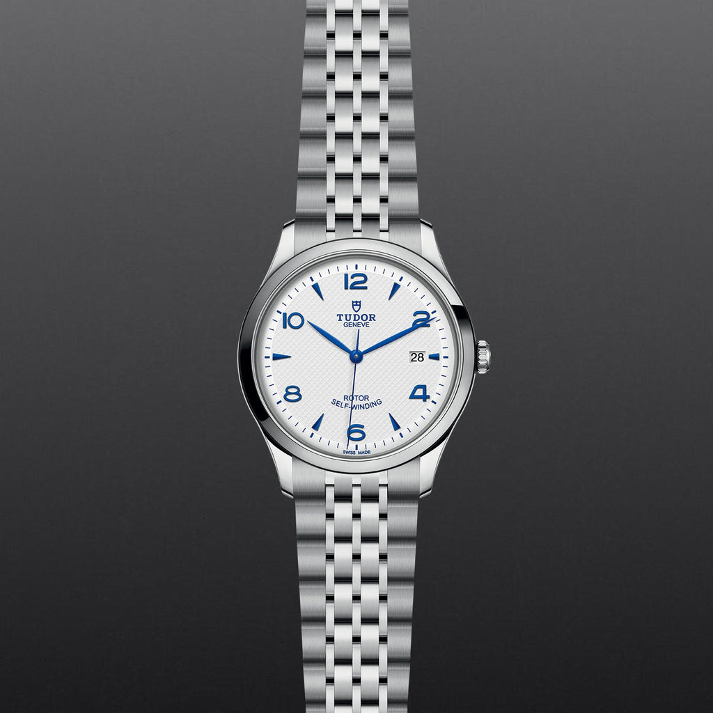 Tudor 1926 Automatic White Dial Silver Steel Strap Watch for Men - M91650-0005