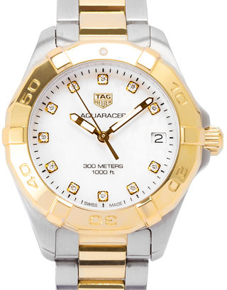 Tag Heuer Aquaracer White Mother of Pearl Dial Watch for Women - WBD1322.BB0320