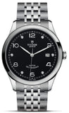 Tudor 1926 Automatic Diamonds Black Dial Silver Steel Strap Watch for Men - M91650-0004
