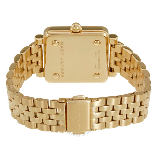 Marc Jacobs Vic Silver Dial Gold Steel Strap Watch for Women - MJ3462