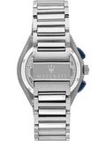 Maserati Triconic Quartz Blue Dial Silver Steel Strap Watch For Men - R8873639001