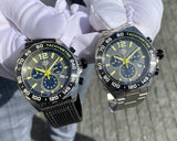 Tag Heuer Formula 1 Chronograph Grey Dial Silver Steel Strap Watch for Men - CAZ101AG.BA0842