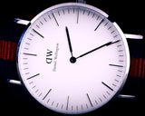 Daniel Wellington Classic Oxford White Dial Two Tone NATO Strap Watch For Women - DW00100046