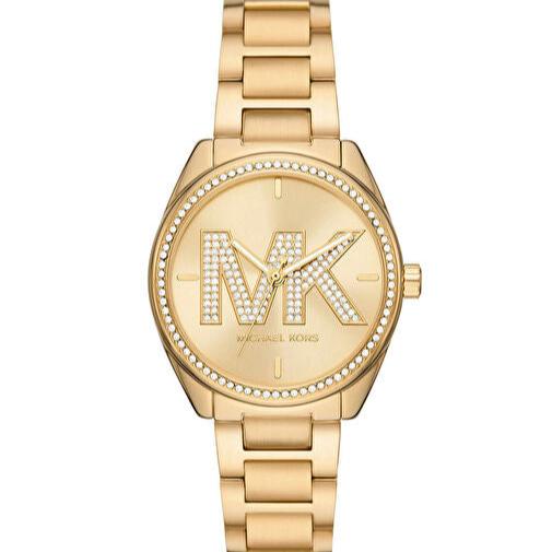 Michael Kors Janelle Quartz Gold Dial Gold Steel Strap Watch For Women - MK7381
