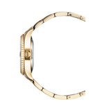 Michael Kors Brinkley Diamonds Gold Dial Gold Steel Strap Watch for Women - MK6187