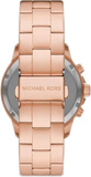 Michael Kors Bryn Chronograph Rose Gold Dial Rose Gold Steel Strap Watch For Women - MK7200