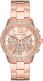 Michael Kors Bryn Chronograph Rose Gold Dial Rose Gold Steel Strap Watch For Women - MK7200