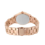 Michael Kors Mini Slim Runway Chronograph Quartz Rose Gold Dial Rose Gold Steel Strap Watch For Women - MK3205