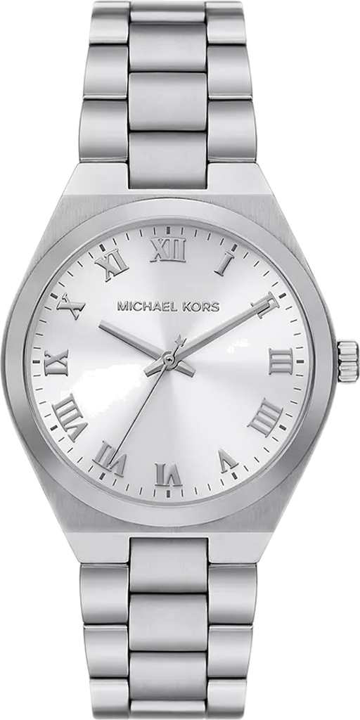 Michael Kors Lennox Three Hand Silver Dial Silver Steel Strap Watch For Women - MK7393