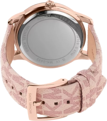 Michael Kors Tibby Multifunction Rose Gold Dial Pink Leather Strap Watch For Women - MK2955