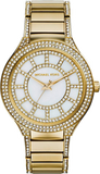 Michael Kors Kerry Mother of Pearl Dial Gold Steel Strap Watch for Women - MK3312