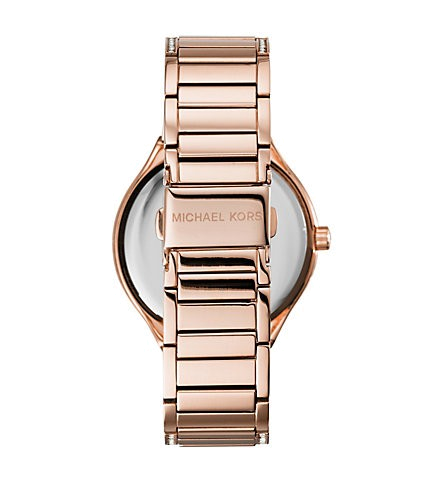 Michael Kors Kerry Mother of Pearl Dial Rose Gold Steel Strap Watch for Women - MK3313