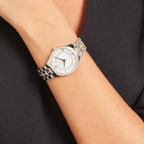 Michael Kors Lauryn Mother of Pearl Dial Two Tone Steel Strap Watch For Women - MK3979