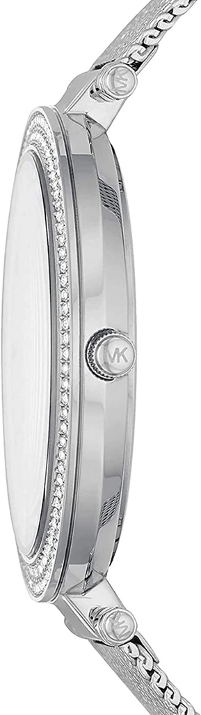 Michael Kors Darci Analog Pink Dial Silver Mesh Bracelet Watch For Women - MK4518