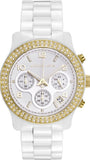 Michael Kors Runway White Dial White Steel Strap Watch for Women - MK5237