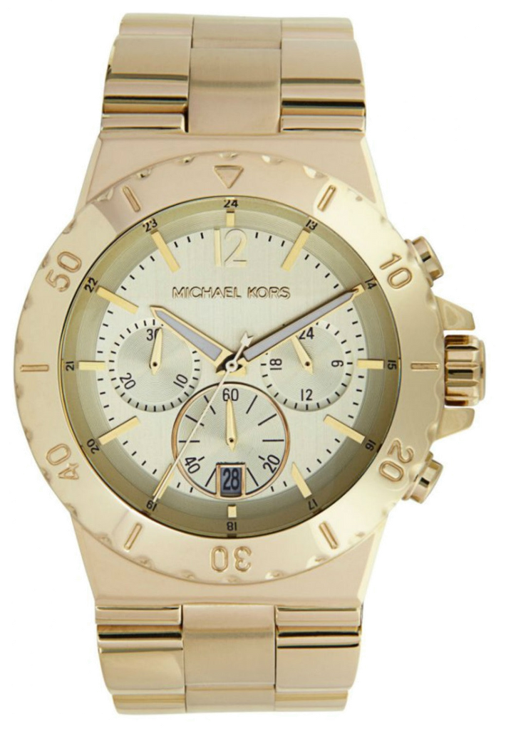 Michael Kors Dylan Gold Dial Gold Steel Strap Watch for Women - MK5313