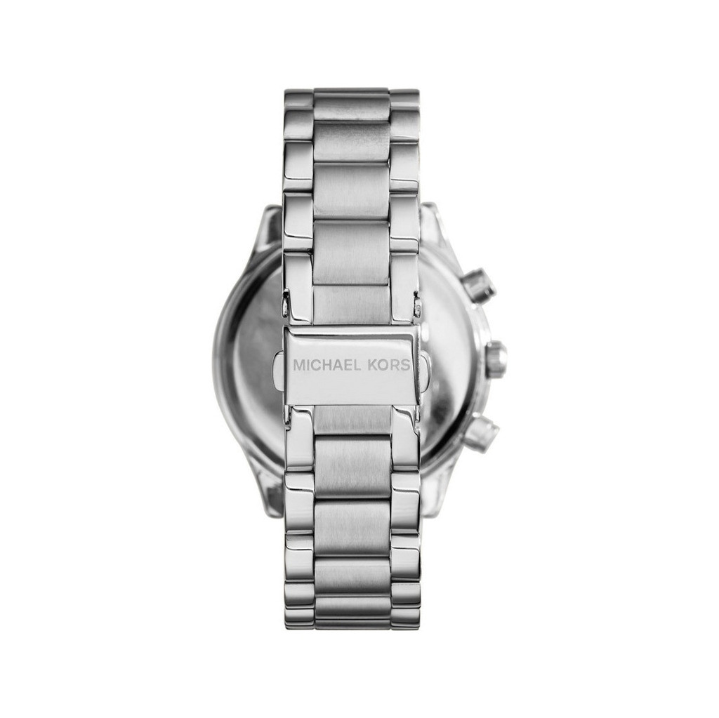 Michael Kors Brinkley Diamonds Silver Dial Silver Steel Strap Watch for Women - MK6186