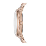 Michael Kors Janelle Three Hand Rose Gold Dial Two Tone Steel Strap Watch For Women - MK7135