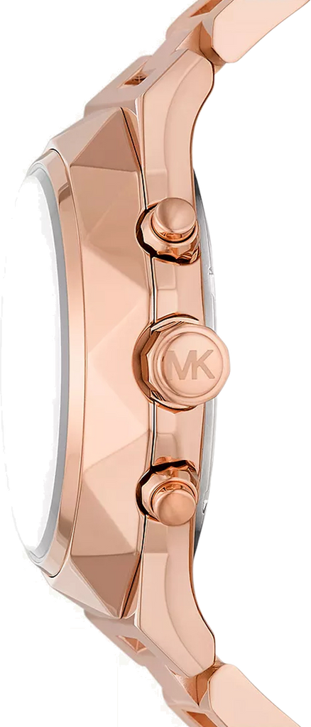 Michael Kors Raquel Analog Rose Gold Dial Rose Gold Steel Strap Watch For Women - MK4688