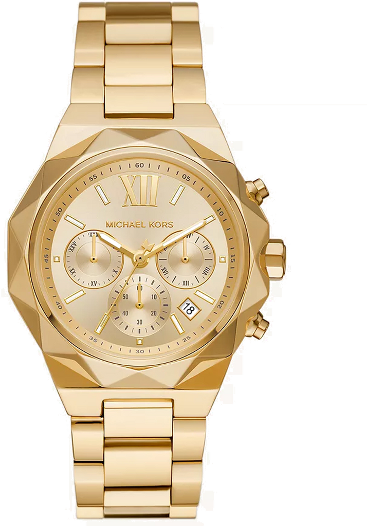Michael Kors Raquel Analog Gold Dial Gold Steel Strap Watch For Women - MK4690