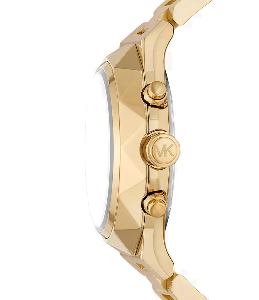 Michael Kors Raquel Analog Gold Dial Gold Steel Strap Watch For Women - MK4690