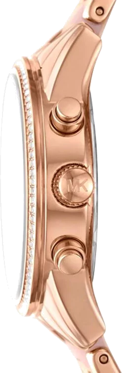 Michael Kors Ritz Chronograph Mother of Pearl White Dial Two Tone Steel Strap Watch For Women - MK6769