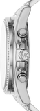 Michael Kors Whitney Chronograph Crystals Silver Dial Silver Steel Strap Watch For Women - MK6728