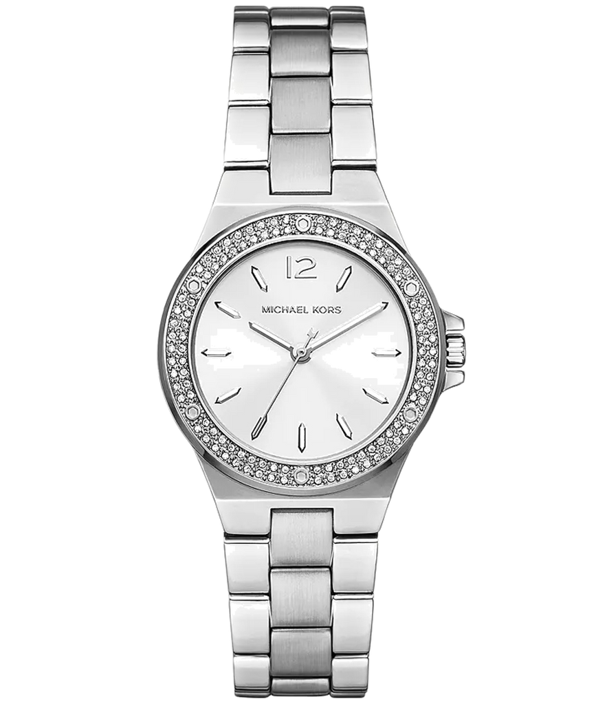 Michael Kors Lennox Three Hand Silver Dial Silver Steel Strap Watch For Women - MK7280
