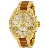 Michael Kors Wren Gold Dial Two Tone Steel Strap Watch for Women - MK6294