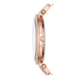 Mhichael Kors Darci Black Dial Rose Gold Steel Strap Watch for Women - MK3402