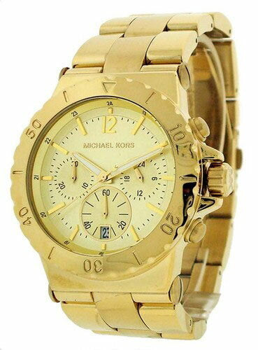 Michael Kors Dylan Gold Dial Gold Steel Strap Watch for Women - MK5313