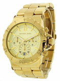 Michael Kors Dylan Gold Dial Gold Steel Strap Watch for Women - MK5313