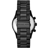 Michael Kors Layton Pave Black Dial Black Steel Strap Watch for Women - MK6091