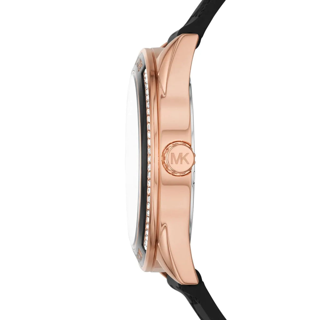Michael Kors Jessa Quartz Black Dial Black Silicone Strap Watch For Women - MK7266