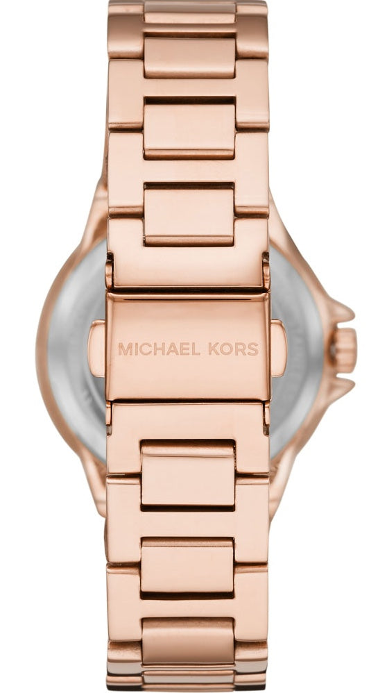 Michael Kors Camille Multifunction White Dial Rose Gold Steel Strap Watch For Women - MK6845