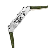 Maurice Lacroix Aikon Chronograph Black Dial Green Leather Strap Watch for Men - AI1018-PVB21-330-1