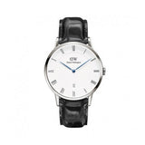 Daniel Wellington Dapper Reading White Dial Black Leather Strap Watch For Men - DW00100108