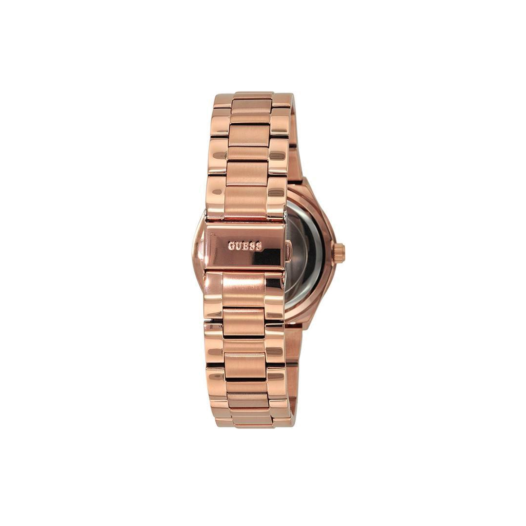 Guess Mini Spectrum Quartz Rose Gold Dial Rose Gold Steel Strap Watch For Women - W0122L3