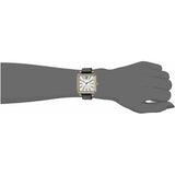 Marc Jacobs Vic Silver Dial Black Leather Strap Watch for Women - MJ1437
