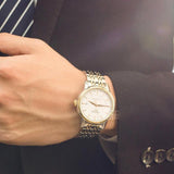 Tissot T Classic Carson Automatic White Dial Two Tone Steel Strap Watch for Men - T085.407.22.011.00