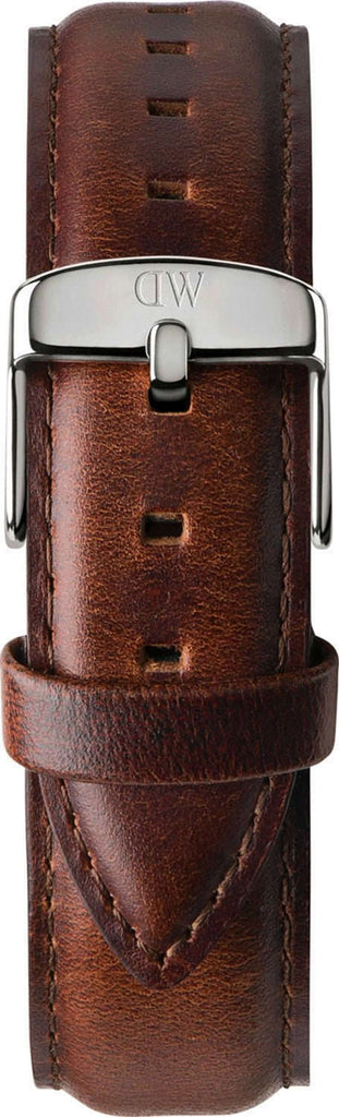 Daniel Wellington Classic St Mawes Black Dial Brown Leather Strap Watch For Men - DW00100130