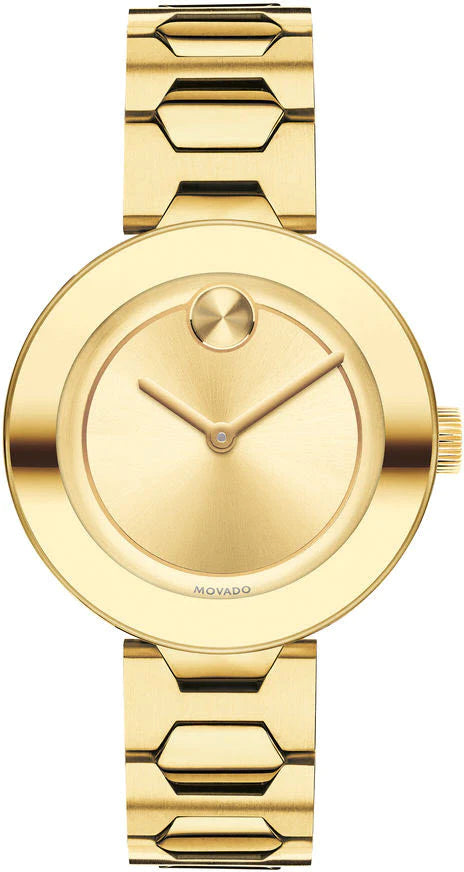 Movado Bold Gold Dial Gold Steel Strap Watch For Women - 3600382 display picture 1