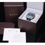 Gucci Coupe Chronograph Blue Dial Two Tone NATO Strap Watch for Men - YA131203