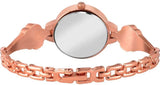 Emporio Armani Retro Quartz Silver Dial Rose Gold Steel Strap Watch For Women - AR1776