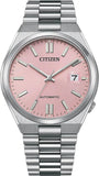 Citizen x Pantone Automatic Dreamy Pink Dial Silver Steel Strap Watch For Men - NJ0158-89X