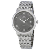 Omega De Ville Prestige Co-Axial Automatic Grey Dial Silver Steel Strap Watch for Men - 424.10.40.20.06.001
